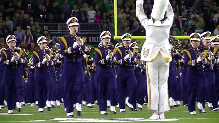 2016 Notre Dame Band Pregame