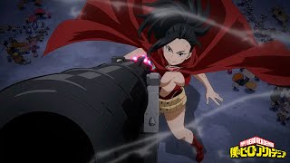 Yaoyorozu Creates a Huge Cannon, Scaring The Entire Enemy Team With Its Firepower