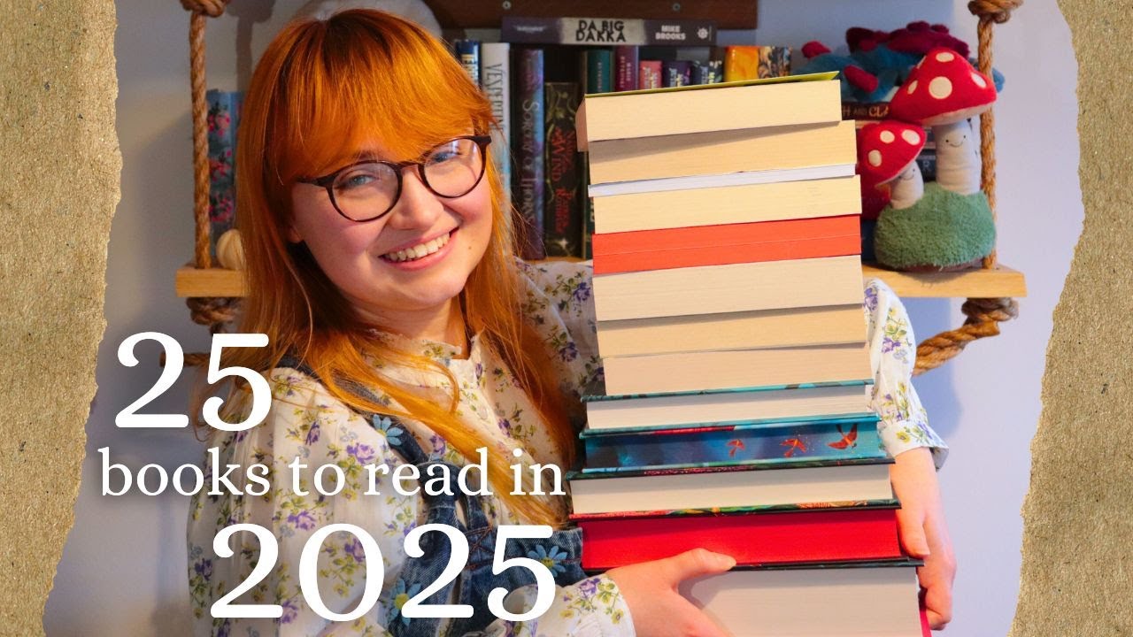 📚 25 books I want to read in 2025 🎉 my yearly tbr 🗓️ - YouTube