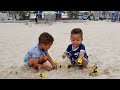 Having Fun On The Beach On Super Cloudy Day | VLOG