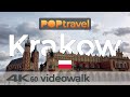 Walking in KRAKOW / Poland - A windy winter day - 4K 60fps (UHD)