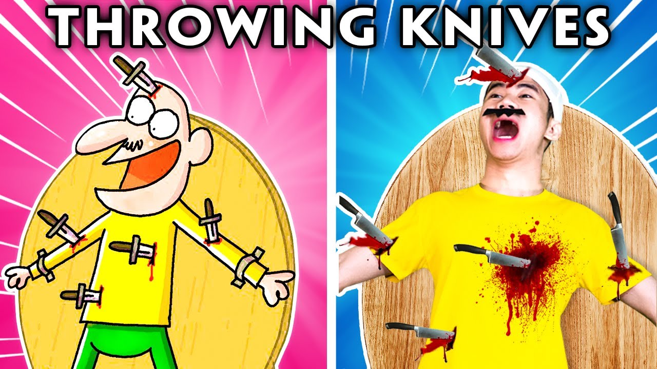 Throwing Knives | The BEST of Cartoon Box Parody | Frame Order Parody Compilation | Woa Parody