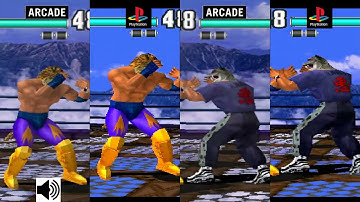 TEKKEN 3 King Comparison Arcade VS PlayStation 1 Console VS Console