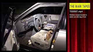 T020S07: Robbery suspect busted in stolen car with bag of loot.