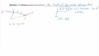 Information Video 7.1.3: Distance in Vector Notation Guide