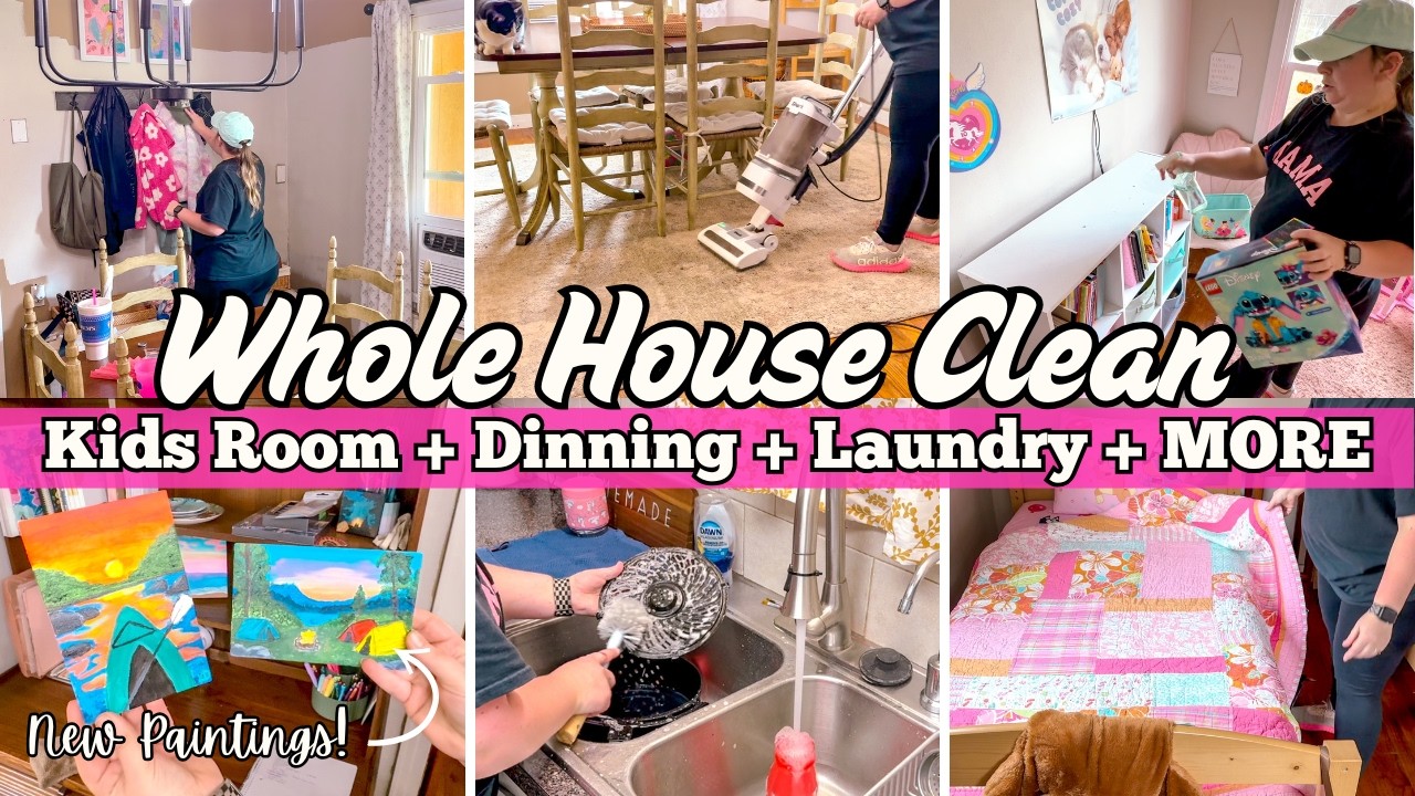 WHOLE HOUSE CLEAN WITH ME | ULTIMATE CLEANING MOTIVATION | Kristen Davis