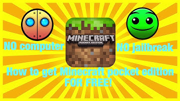 HOW TO GET MINECRAFT POCKET EDITION FOR FREE! No jailbreak No computer