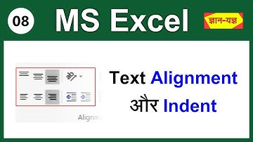Text Alignment in Excel | Align & Indent Text in MS Excel | Home Tab Alignment & Indent Options -08