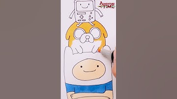 How to Drawing "Finn, Jake, BMO" |AdventureTime #drawing #easydrawing #drawingforkids #adventuretime