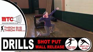 SHOT PUT DRILLS: Wall Release Progression