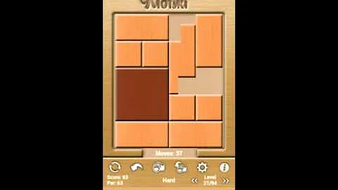 Klotski Hard Level 21/94 par solution