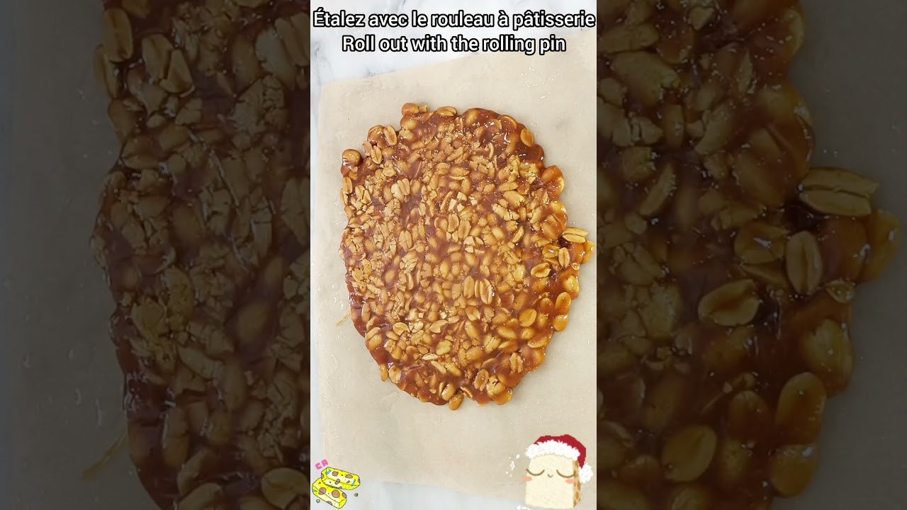 #SHORTS!! VOICI UN DESSERT SUPER CROQUANT ET ULTRA GOURMAND !! UN DÉLICIEUX NOUGAT AUX CACAHUÈTES !!