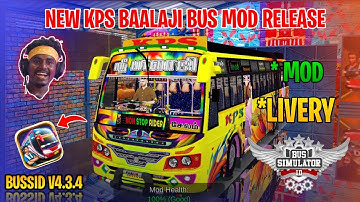 New KPS Baalaji Bus Mod Tamil | Bus Simulator Indonesia | KPS Baalaji Bus Livery In Bussid #kps #mod