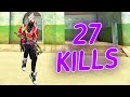 SOLO VS SQUAD || 27 KILLS THE MOST DOMINATING GAMEPLAY🔥!! || WITH ICONIC 2ND ELITE || ALPHA FREEFIRE