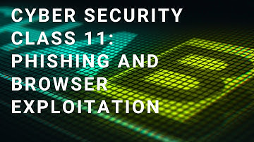 Class 11 - Phishing and Browser Exploitation
