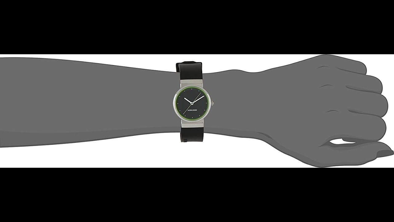 Jacob Jensen Ladies Analogue Quartz Watch with Rubber Strap 32767