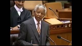 Nelson Mandela - Last Speech in SA parliament