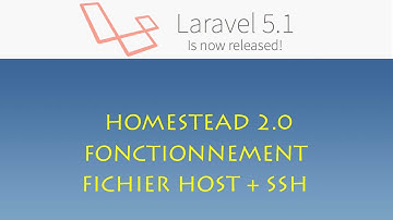Laravel 5.1 (Windows) - 038 - Homestead 2.0 fonctionnement + Fichier Host + SSH machine virtuelle