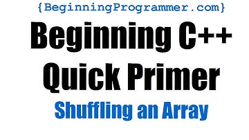 C++  Primer - Shuffling an Array