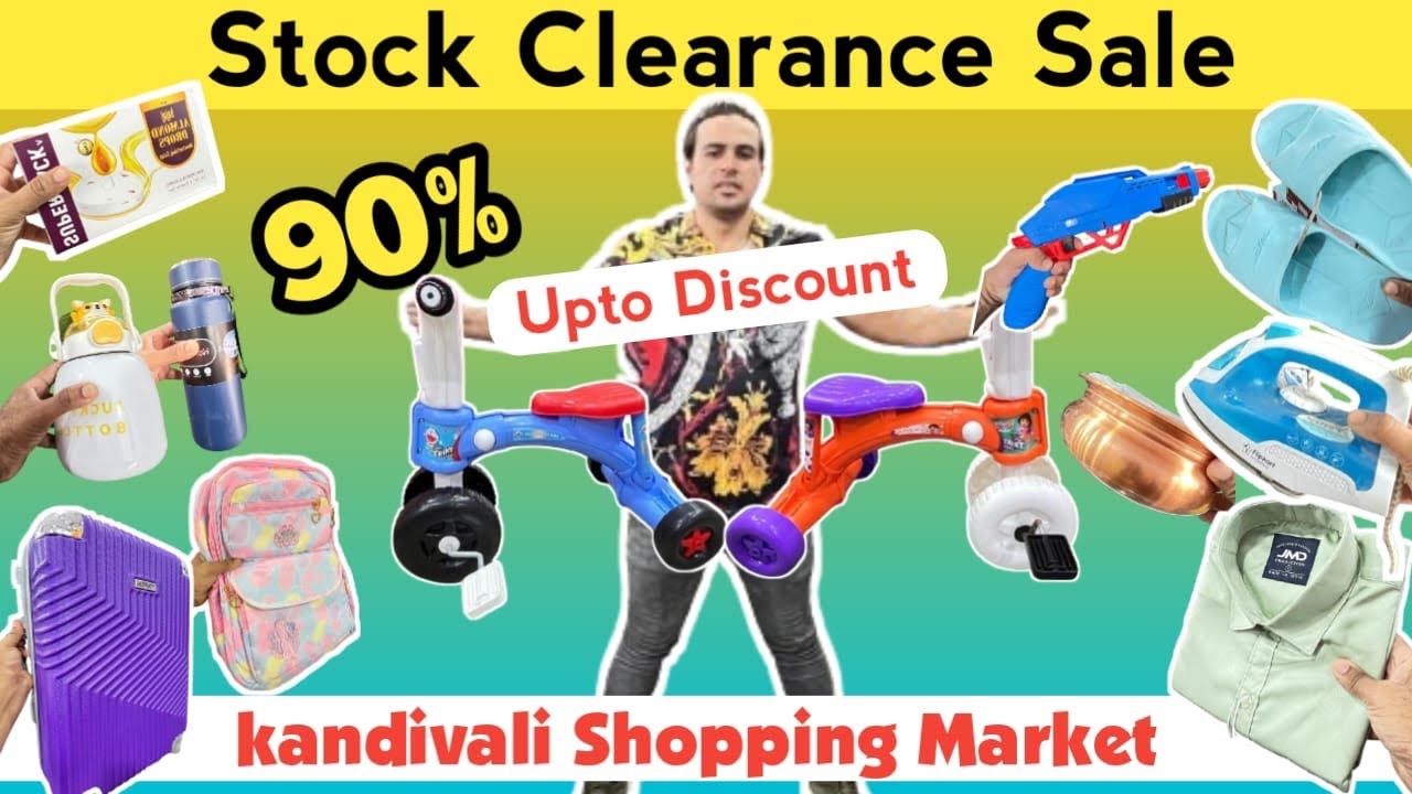Upto 90% Discount 🔥| Stock Clearance Sale | Kandivali Shopping Market 😱 #sale #stockclearance
