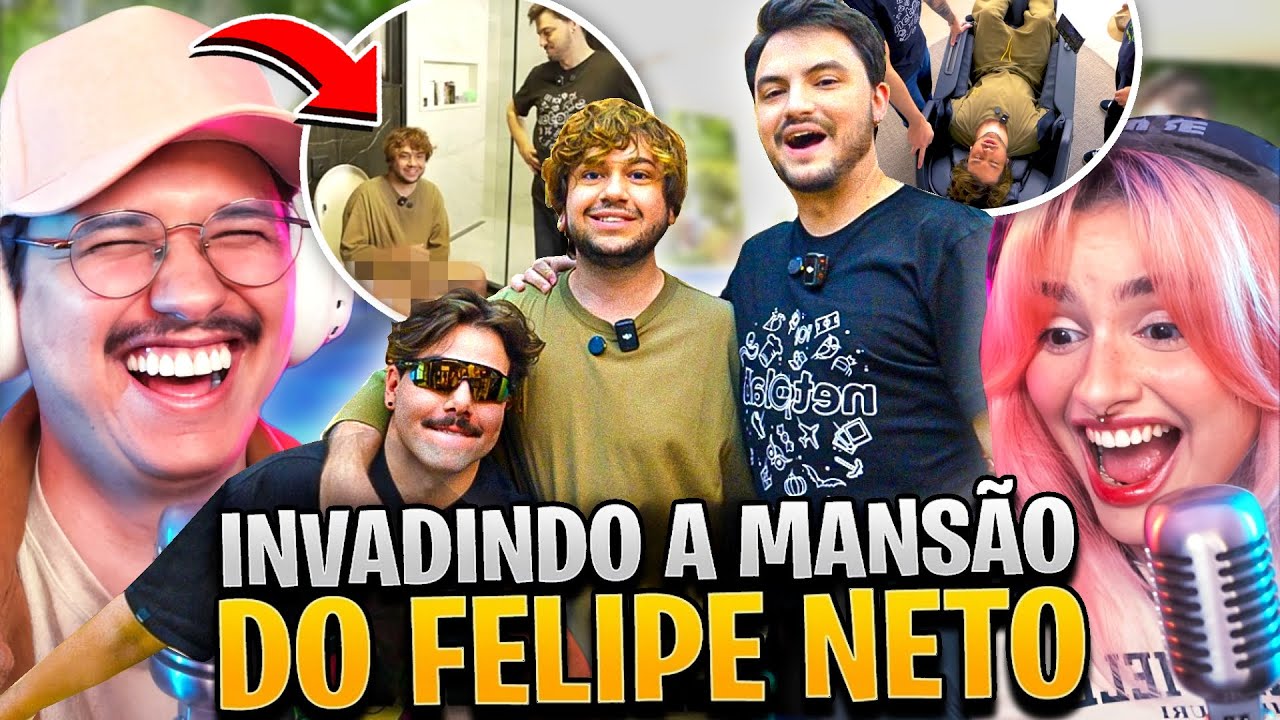 BRINO E T3DDY INVADIRAM A MANSÃO DO FELIPE NETO | React Bruninzor