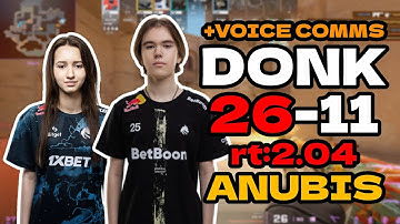 donk (26-11) rt:2.04 w/suns1de (anubis) +VOICE COMMS l EU FACEIT RANKED #cs2 #pov