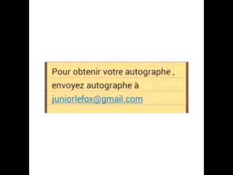 Vidéo: Comment Obtenir Un Autographe