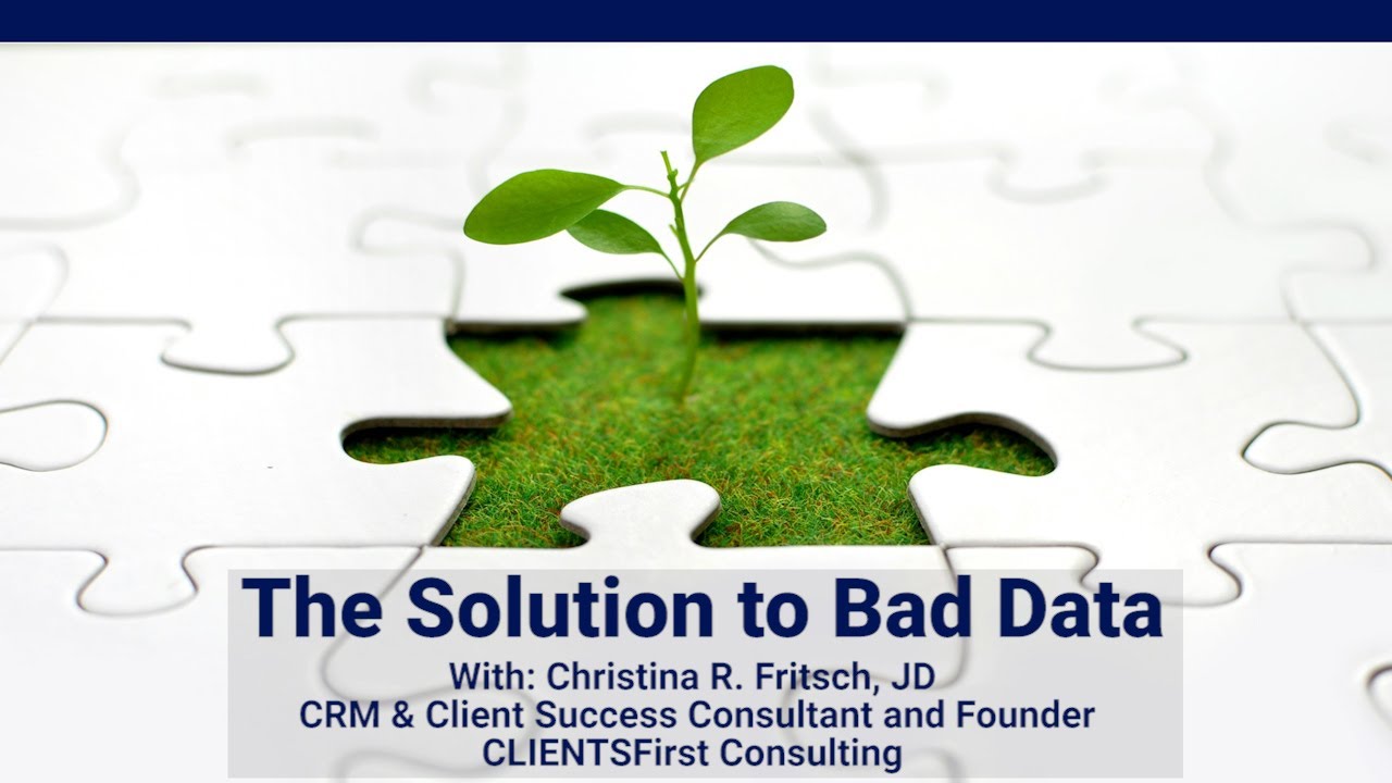 Chris Fritsch provides The Solution to Bad Data