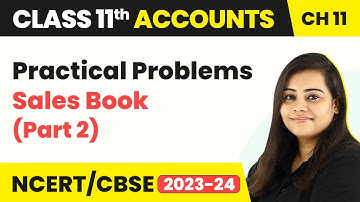 Practical Problems Sales Book - Special Purpose Books 2 | Class 11 Accounts
