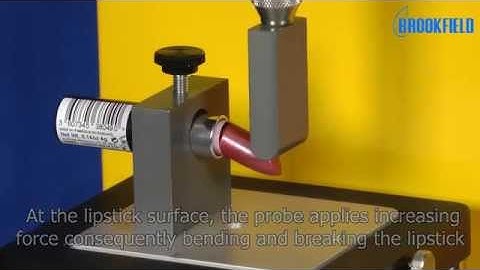Texture Analysis Lipstick Cantilever Test via Brookfield Engineering Labs