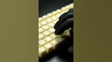Typing on the White Chocolate Keyboard 🍫✨🔪 ASMR #aiart#aiasmr#viral#foryou