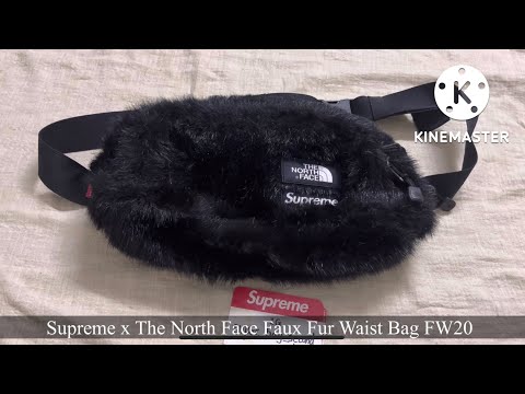 Supreme North Face Faux Fur Waist Bag