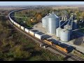 Part 1: High Speed Railroad Action Above BNSF's Chillicothe Subdivision (Drone Video)