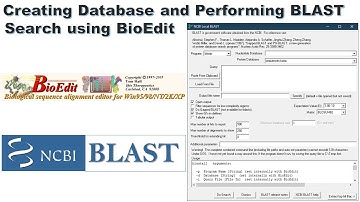 Creating Database and Performing BLAST Search using BioEdit #bioinformatics #ncbi #blast #database