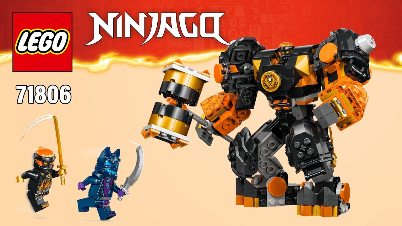 LEGO NINJAGO Dragons Rising Cole's Elemental Earth Mech (71806