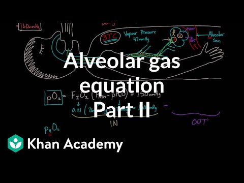 Alveolar gas equation - part 2 | Respiratory system physiology | NCLEX-RN | Khan Academy