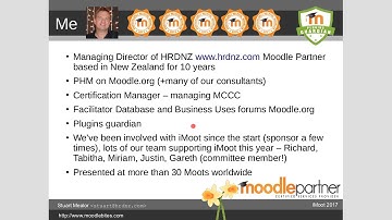 Stuart Mealor - The top 50 Moodle plugins - iMoot17