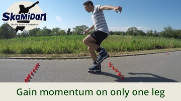 Skating: Gain Speed And Jump On One Leg - Doing 180°s And 360°s - Fitness Inline Advanced I #03