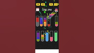 Water sort puzzle level 2740 #watersortpuzzle #puzzle #games #solveitwithme #solutions #gameshorts