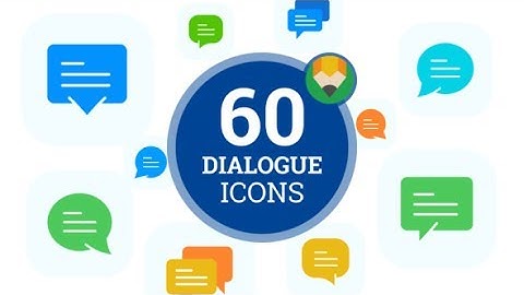 Dialogue Talk Speech Bubble - Flat Animated Icons and Elements (After Effects template)