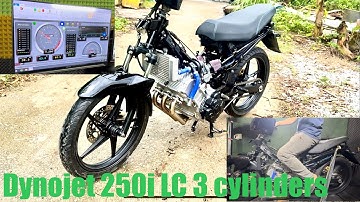 Dyno homemade engine 3 Cylinders at full capacity