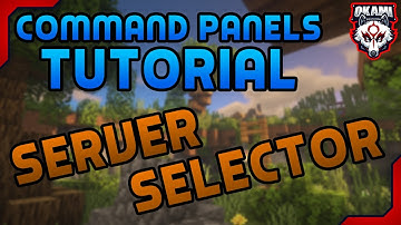 How To Make A Server Selector With Command Panels!