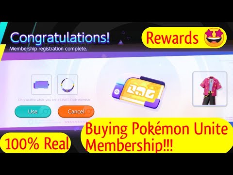 Finally! Bought Membership in Pokémon UNITE
