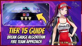 2ND BOSS HAS BREAK GAUGE THIS WEEK! TIER 15 (FIRE, DARK) SIMULATION GATE CLEAR GUIDE | WEEK 10