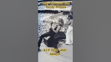 Ozzy Osbourne and Randy Rhoads #ozzyosbourne #ozzy #ozzytribute #sharonosbourne #viralshort #icon