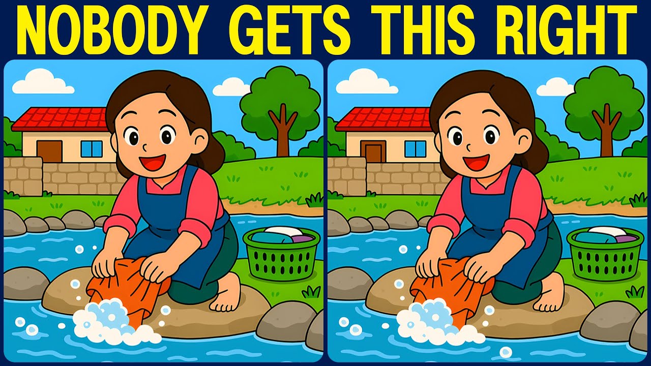 [Spot the Difference Brain Training] Can you spot all the slightly tricky differences?