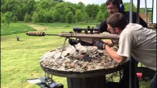 Barrett 50 Caliber M107 unsuppressed vs suppressed