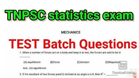 Tnpsc statistical subordinates service 2022/TNPSC statistics exam class/statistics exam questions