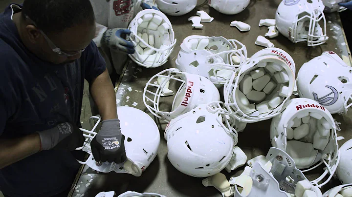 The Football Helmet Reconditioning Process at Ridd...