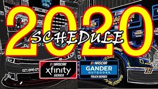 Nascar 2020 xfinity & gander outdoors series schedules